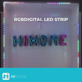 Hihome RGB Digital WiFi LED Strip with music function - 5 meters