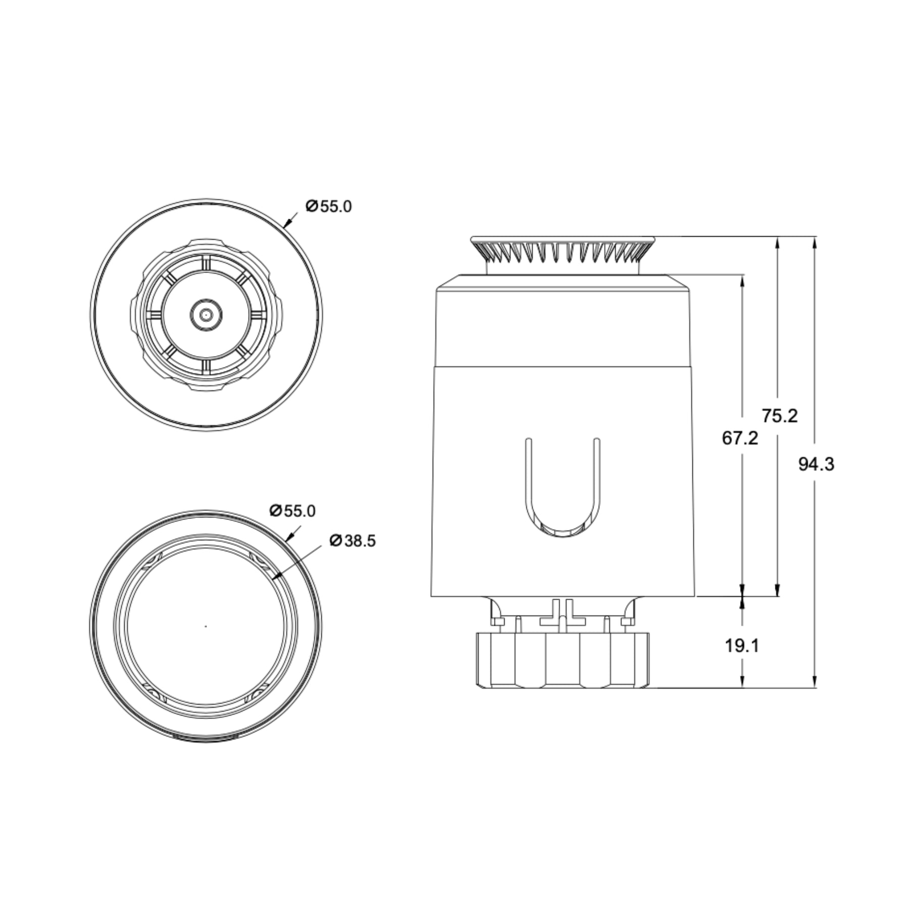 Hihome Smart Zigbee Smart Radiator Thermostat V2