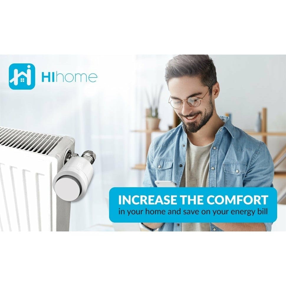 Hihome 3-Pack Hihome Smart Zigbee Radiator Thermostat WZB-TRLV3