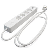 Hihome WiFi Smart Power Strip 16A - with energy metering and USB WPS-4UEM
